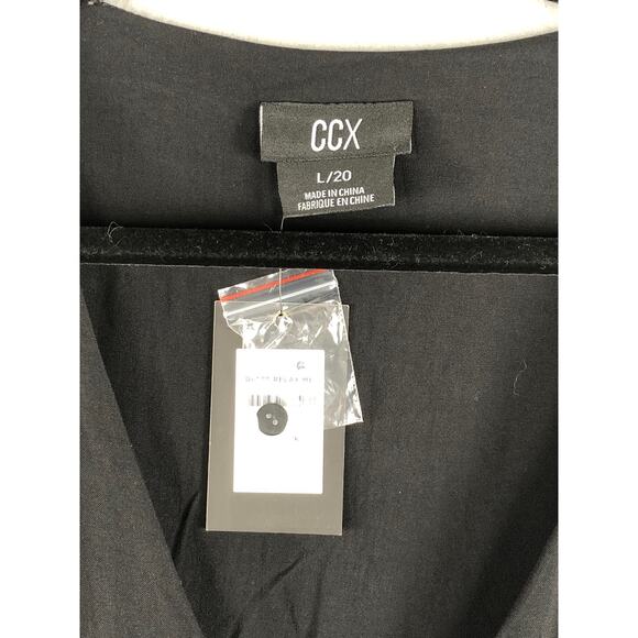 CCX women’s Size L/20 Relax Me Dress Black NEW - Picture 2 of 7